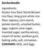 WOW Baking Company Gluten-Free Cookies, Snickerdoodle, 8 Ounce (Pack of 6)