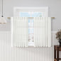 Ivory Kitchen Cafe Curtains 45 Inch Length 2 Panel Set Back Tab Rod Pocket Semi by Nanspring