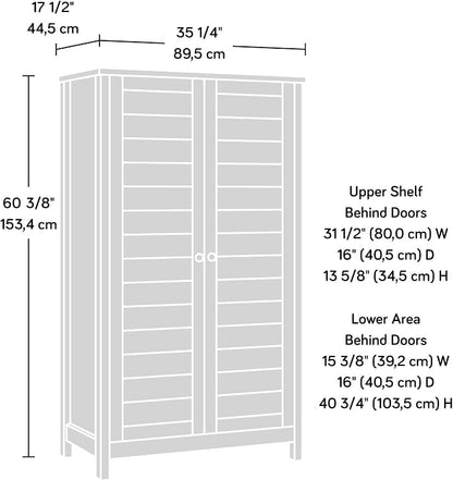 Sauder Cottage Road Storage Cabinet/ Pantry Cabinet, Soft White finish - Image 3