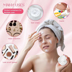 Patelai 4 Pieces Round Wide-mouth Leak Proof Plastic Container Jars with Lids for Travel Storage Makeup Beauty Products Face Creams Oils Salves Ointments DIY Making(1 Ounce,Pink)