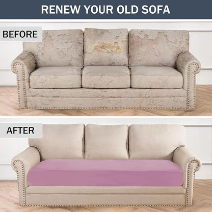 Stretch Cushion Cover, Soft Velvet Plush Cushion Slipcovers Loveseat Sofa - Image 6