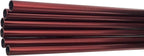 10 Pcs Stainless Steel Straws, Reusable Drinking Straws, Straight Metal Straw Sets with 2 Pcs Cleaning Brushes (8.5 Inch, Red)