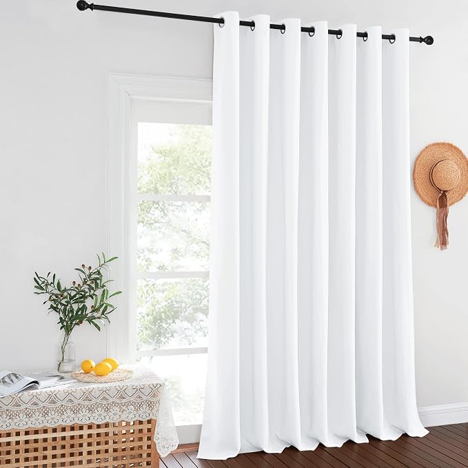 NICETOWN Blackout Curtains for Sliding Glass Door Room Divider Noise Reduce - Image 8
