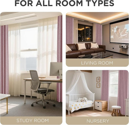 Joydeco Linen Blackout Curtains - Image 8