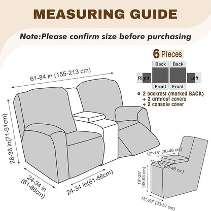 Gennia Waterproof Recliner Loveseat Cover - Image 4