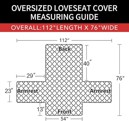 Easy-Going Reversible Couch Cover, 2 Cushion Sofa, Water Resistant Mat - Image 6