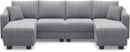 Belffin U Shaped Couch with Reversible Chaises Sectional Couches - Image 9