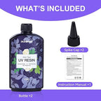 UV Resin 250g, DUDONGA Fast Curing Upgraded Crystal Clear Epoxy Resin Hard Type for Jewelry Making, Craft, DIY