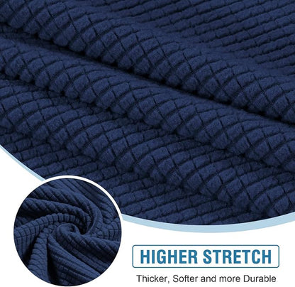 H.VERSAILTEX Sectional Couch Covers 4 Pieces Sofa Seat Cushion Covers L Shape - Image 5