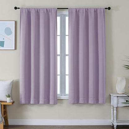 Simplebrand Ava Lilac Blackout Curtains by Simplebrand