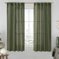 Linen Curtains 60 Inch Length 2 Panels, Light Filtering Sheer Panels | Semi by LAMIT
