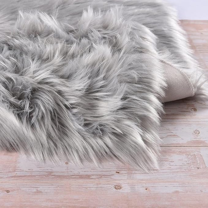 ORINOVA Shag Washable Area Rugs 8x10 Grey Fluffy Rug - Image 6