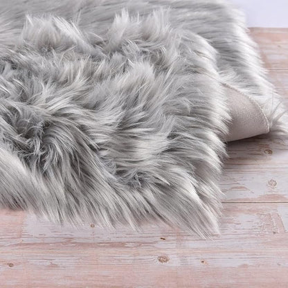 ORINOVA Shag Washable Area Rugs 8x10 Grey Fluffy Rug - Image 6