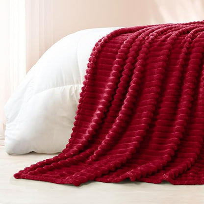 Exclusivo Mezcla Striped Twin Size Fleece Blanket - Image 6