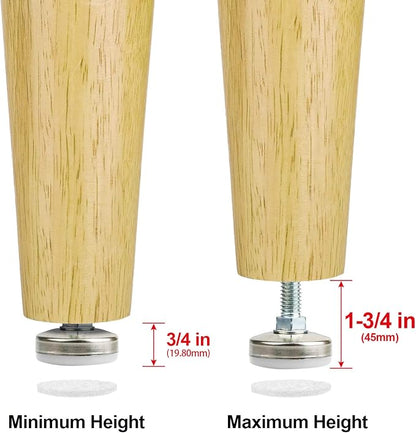 Heavy Duty Furniture Levelers Adjustable Furniture Legs Levelers, Leveling Feet - Image 4