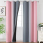 Pink and Grey Ombre Blackout Curtains by ESTELARTEXTILER