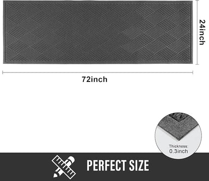 Sturdy Front Door Mat, Absorbent Muddy Dirt Resist Welcome Door Mats Outdoor - Image 2