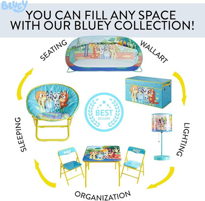 Idea Nuova Bluey Toddler 19” Folding Saucer™ Chair, Ages 3+ - Image 5