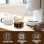 Espresso Cups 4-Piece set, 4 OZ Double Spout Cup with Handle, Espresso Shot Glass with V-Shaped Spout for Espresso Machine, Milk Cup (Espresso Cup Graduated)