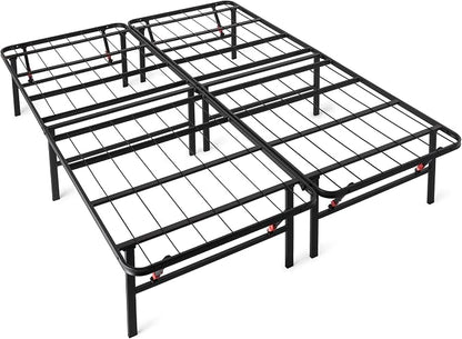 Amazon Basics Bed Frame with Storage, Foldable Metal Platform, Sturdy Steel - Image 6