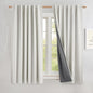 NICETOWN 100% Blackout Cafe Curtains 48 inches Long 2 Panels, Linen Blend by NICETOWN