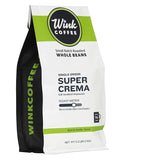 Wink Coffee Super Crema Espresso - 100% Arabica Whole Bean Coffee - Large 2.2 Pound Bag - Colombian Single Origin - Rich, Smooth, Full Bodied and Complex, Sustainable Sourcing