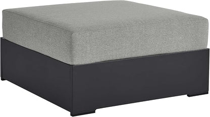 Modway Tahoe Aluminum Ottoman Gray by Modway