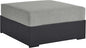 Modway Tahoe Aluminum Ottoman Gray by Modway