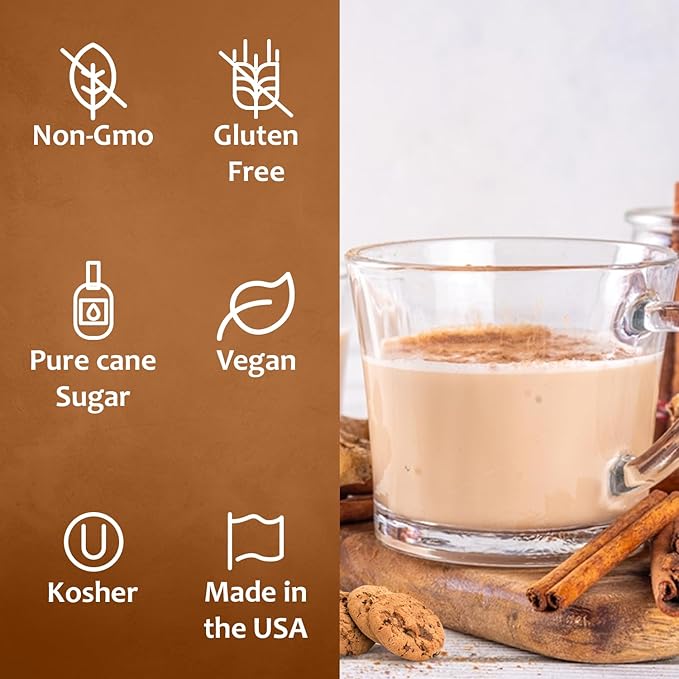 Syruvia Pistachio Latte Syrup & Cinnamon Oatmeal Cookie Syrup - 25.4 fl oz. Premium Coffee Flavoring Syrup. Kosher, & Gluten-Free. Perfect for Enhancing Drinks, Smoothies, Shakes, Desserts, & More.