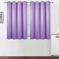 Lavender Blackout Curtains 52 x 54 Inch Length/Set of 2 Curtain Panels/Thermal by Lemomo