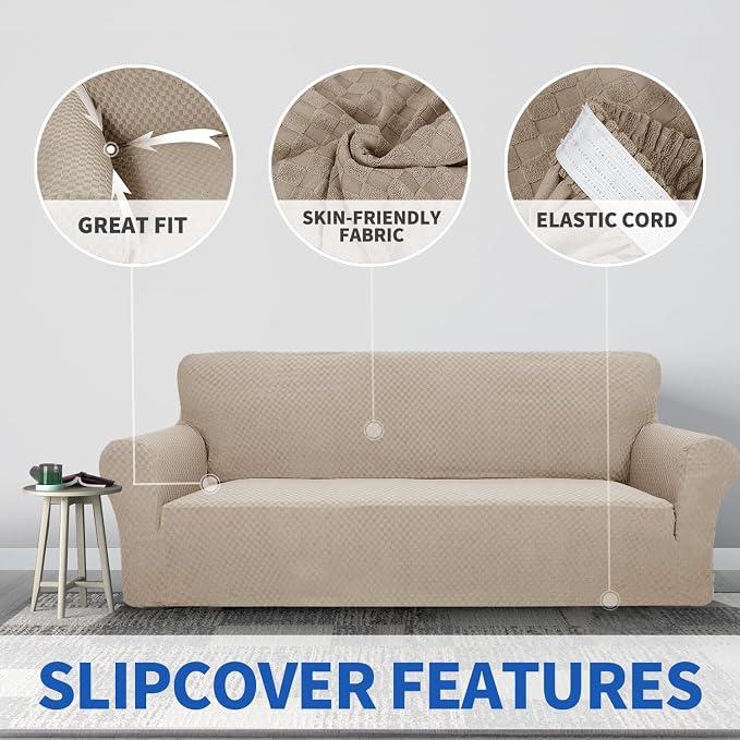 ZNSAYOTX 1 Piece Jacquard Chair Slipcovers - Image 5