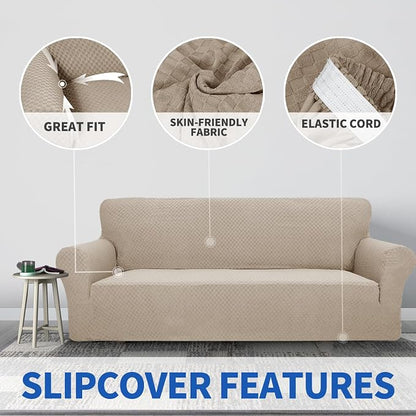 ZNSAYOTX 1 Piece Jacquard Chair Slipcovers - Image 5