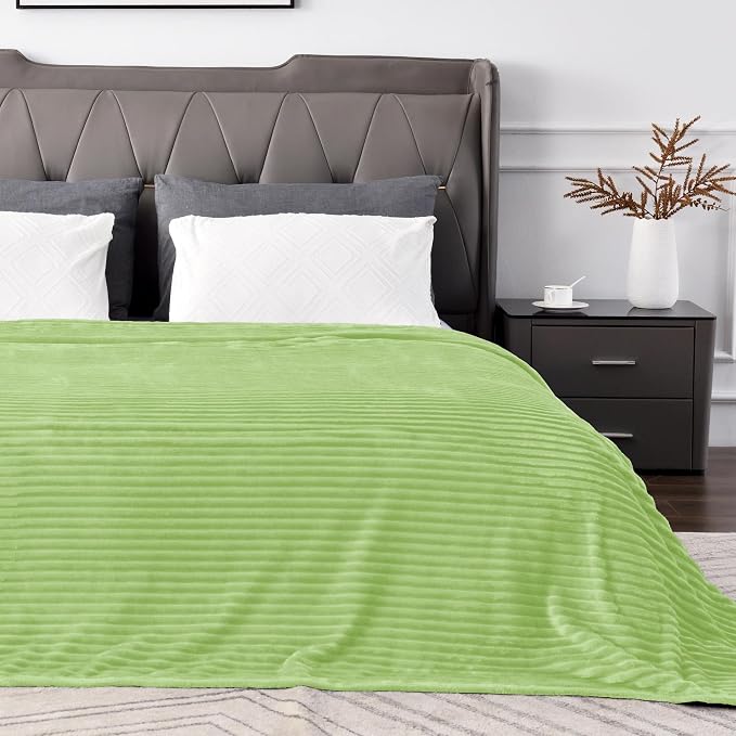 BEDELITE 3D Ribbed Jacquard Green King Size Blankets - Image 7