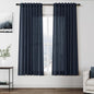 Vintage Blue Curtains 63 Inches Long 2 Panel Sets by Nanspring