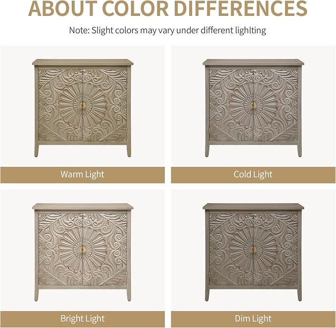 Sideboard Buffet Cabinet Set of 2 - Image 3