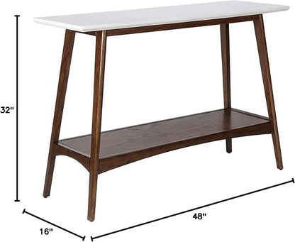 Madison Park Parker Console Tables-Solid Wood, Two-Tone Finish - Image 3