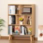 LEYAOYAO Wooden 7 Cube Book Shelf, Natural 3 Tier Bookshelf by LEYAOYAO-Findtheshiningpointofyourideallife%EF%BC%81