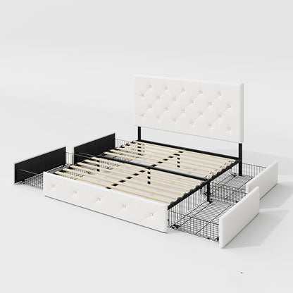 Allewie Upholstered Full Size Platform Bed Frame - Image 9