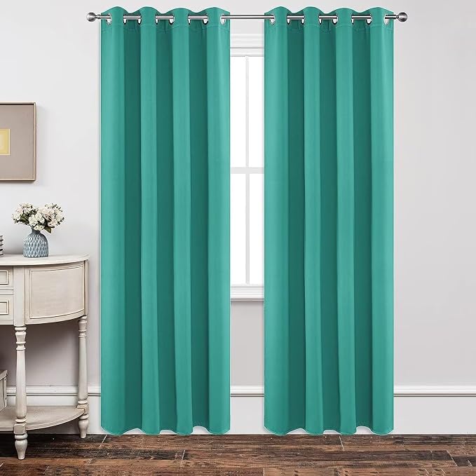Joydeco Blackout Curtains 72 inches Long 2 Panels Set, Thermal Insulated Long by JOYDECO