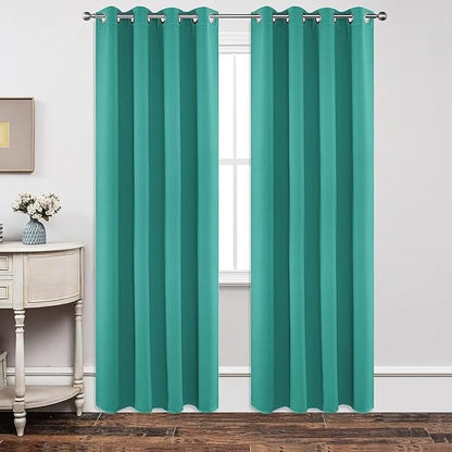 Joydeco Blackout Curtains 72 inches Long 2 Panels Set, Thermal Insulated Long by JOYDECO