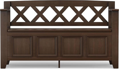 SIMPLIHOME Amherst Entryway Storage Bench - Image 6