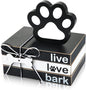 Pinkunn 4 Pcs Dog Paw Tiered Tray Decor Paw Wooden Book Block by Pinkunn