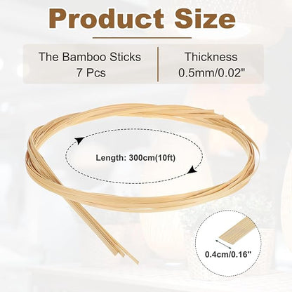 MECCANIXITY 7 Rolls Bamboo Strips - Image 2