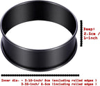 DATANYA 12Packs Crumpet Rings NONSTICK English Muffin Rings 3.15 Inch Stainless Steel Double Rolled Tart Ring Upgraded Round Metal Baking Cooking Pastry Ring Molds for muffins, pancakes