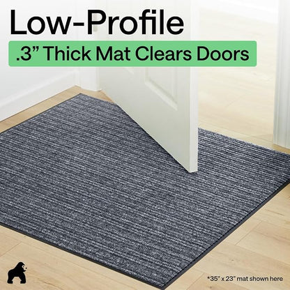 GORILLA GRIP Waterproof Traffic Guard Door Mat, Indoor Outdoor Durable Entryway - Image 9