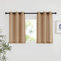 NICETOWN Camel Linen Kitchen Window Curtains Over Sink, Grommet Thick Linen by NICETOWN