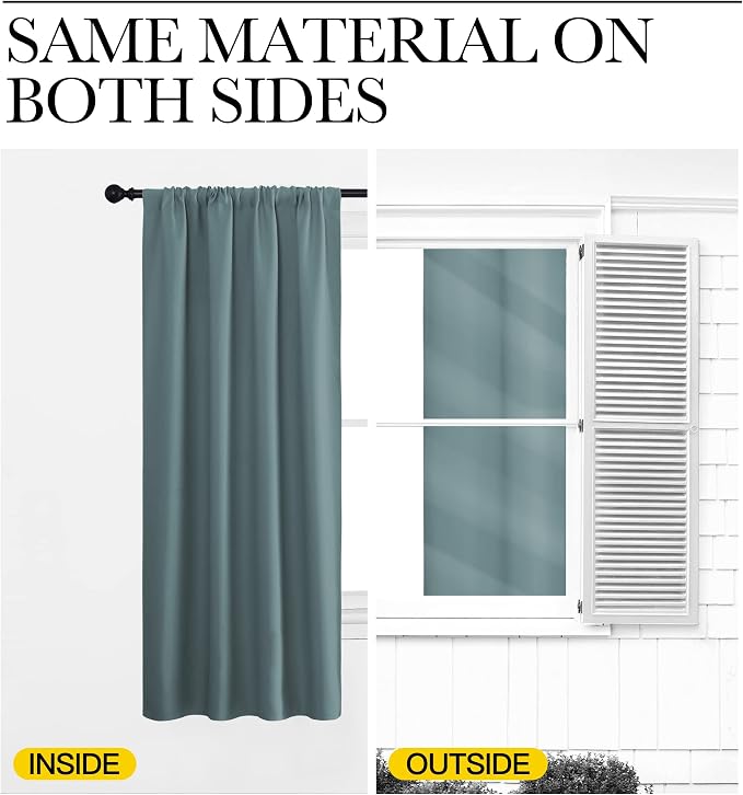 NICETOWN RV Blackout Curtains for Camper Windows, Kitchen Curtains, Short - Image 5