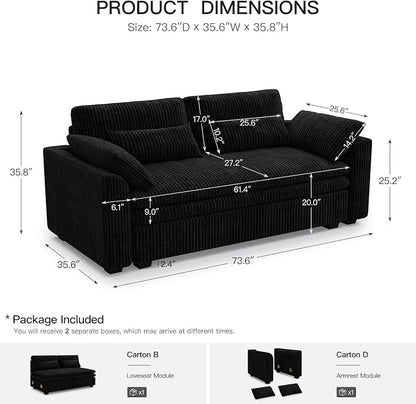 Belffin Large Modular Sectional Sofa - Image 2