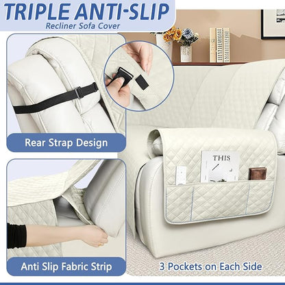 Arfntevss Recliner Sectional Couch Covers 1OO% Waterproof L Shape Sofa Cover - Image 4
