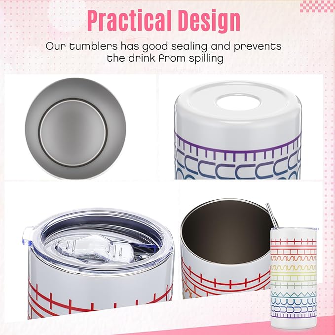 Geiserailie Hidden Message Tumbler Coffee Travel Insulated Mug Skinny Tumbler with Lid and Straw Gift Cup for Bestie Friend Coworker(16 oz)